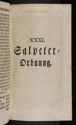 799-826, XXXI. Salpeter-Ordnung.
