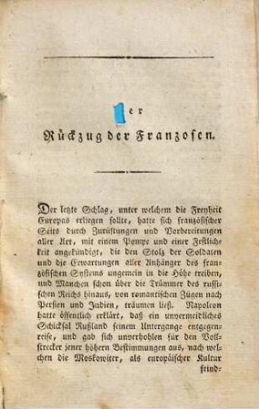 Der Rückzug der Franzosen
