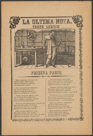 La última nota : triste canción