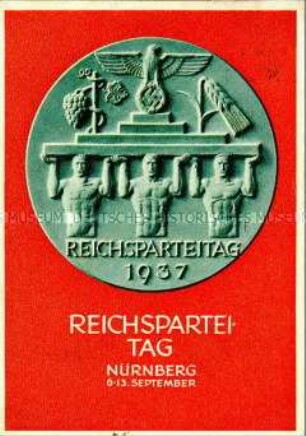 Postkarte zum Reichsparteitag 1937