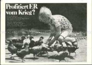 Postkarte zum Thema Aufrüstung
