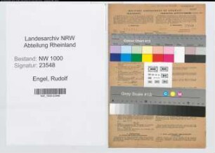 Entnazifizierung Rudolf Engel, geb. 13.01.1907 (Amtsleiter)