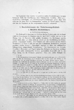 I. Beschränkungen der Niederlassungsfreiheit