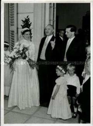 Hochzeit von Lotte Adenauer mit Heribert Multhaupt