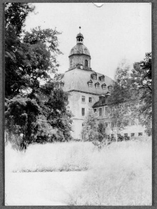 Am Schloss in Gotha : Gotha, Schloss Friedenstein, Blick auf den Ostturm