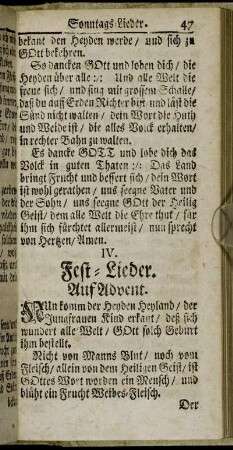 IV. Fest-Lieder.