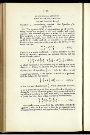 On symbolical geometry.