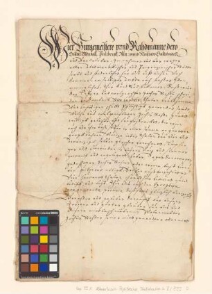 Altmärkische und prignitzsche Städte verschreiben sich Joachim Rohde, Schneider zu Dambeck, über 400 Taler.
