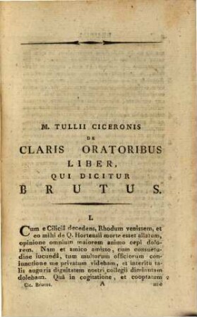 Cicero's Brutus