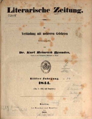 Literarische Zeitung. 11. 1844