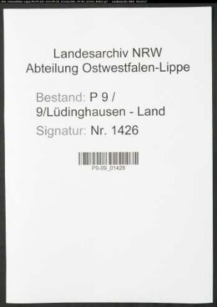 Sterberegister Standesamt Lüdinghausen-Land