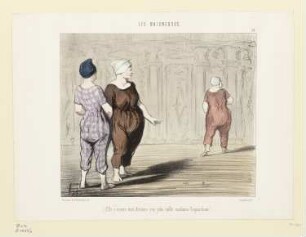 Elle a encore...une jolie taille Madame Coquardeau!, Blatt 15 der Folge „Les Baigneuses“, in: „Le Charivari“, Paris 1847