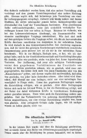 667-677, Die öffentliche Beleidigung