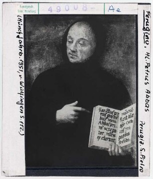 Pietro Perugino: Der heilige Petrus Abbas. Perugia, S. Pietro