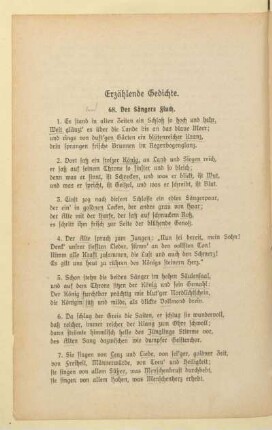 Erzählende Gedichte