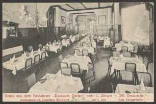 Ansichtskarte „Dessauer Garten“, Dessauer Straße 1