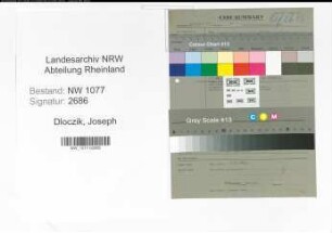Entnazifizierung Joseph Dloczik , geb. 00.00.0000 (Polizist)