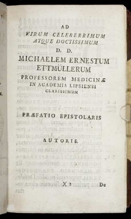 Præfatio Epistolaris Autoris.
