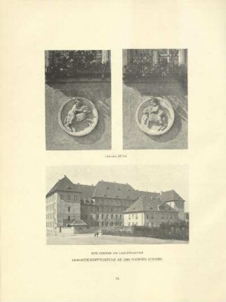 Gemeinde-Doppelschule an der Thorner Strasse. Fassade, Detail ; Schulgebäude und Lehrerwohnhaus