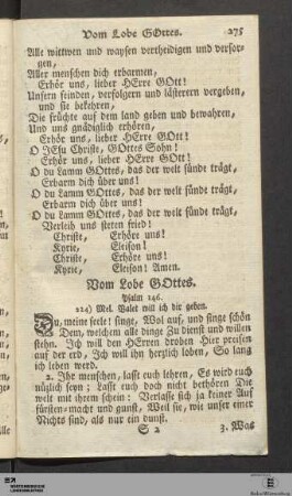Vom Lobe Gottes.
