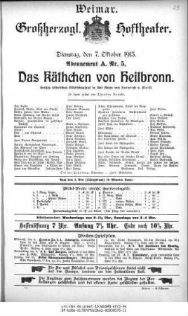 Das Käthchen von Heilbronn