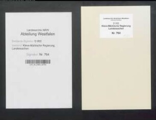Einkünfte und Gehaltsauszahlungen der reformierten Gemeinden in der Grafschaft Mark (mit Soest und Lippstadt) Beschreibung: Akteneinheit als Amtsbuch gebunden, "Lagerbuch der Kirchen-Revenuen im Märkischen de anno 1741"; 546 Seiten, mit Ortsindex, Pergamenteinband.