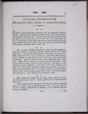 Analysis infinitorum.