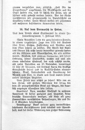 16. Auf dem Vormarsch in Polen.