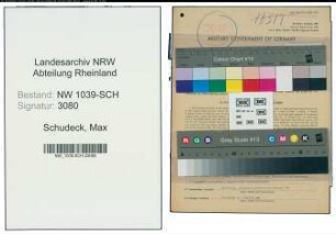 Entnazifizierung Max Schudeck , geb. 18.09.1901 (Angestellter)
