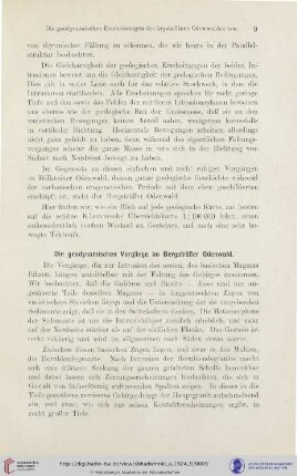 Die geodynamischen Vorgänge im Bergsträßer Odenwald