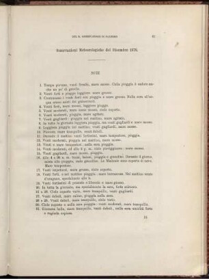 Osservazioni Meteorologiche del Dicembre 1878.