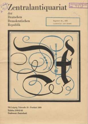 Nr. 938: Literatur und Kunst