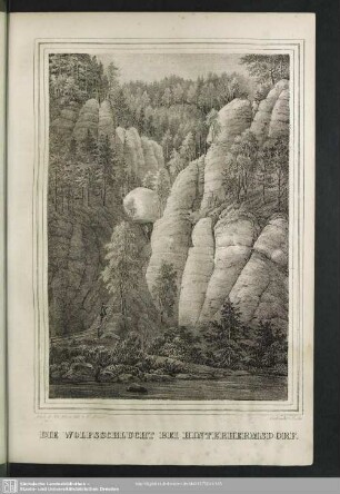Die Wolfsschlucht bei Hinterhermsdorf