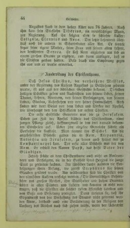 Ausbreitung des Christenthums