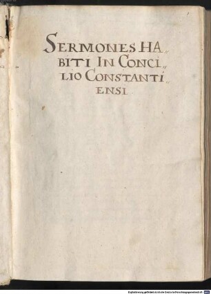 Sermones habiti in concilio Constantiensi (Index folii ultimi numerat 53) - BSB Clm 6479