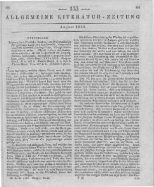 Pölitz, K. H. L.: Die Weltgeschichte für gebildete Leser und Studierende. 6. Aufl. Bd. 1-4. Leipzig: Hinrichs 1830