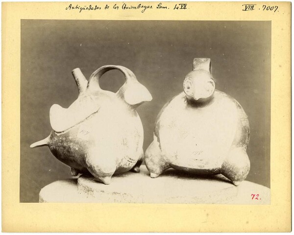 Clay vessels, Antigüedades de los Quimbayas Lam. 2 VII