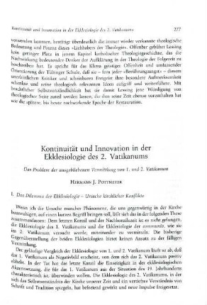277-294 Kontinuität und Innovation in der Ekklesiologie des 2. Vatikanums