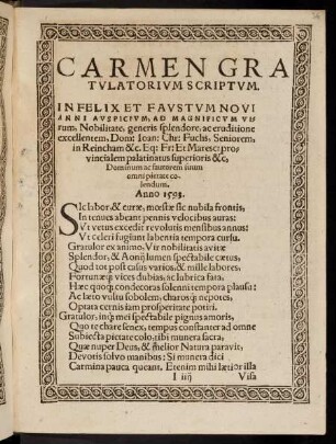 36r-37v, Carmen Gratulatorium Scriptum
