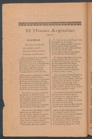 El himno argentino