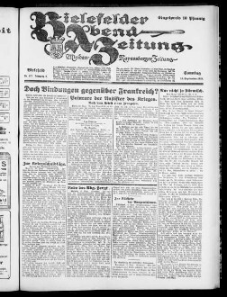 Bielefelder Abend-Zeitung. 1923-1924