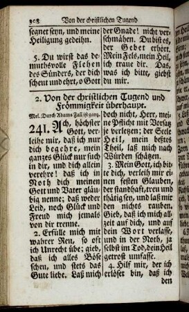 2. Von der christlichen Tugend und Frömmigkeit überhaupt.