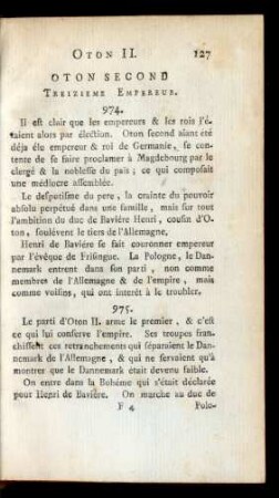Oton Second Treizieme Empereur.