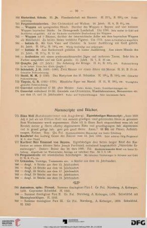 Manuscripte und Bücher (Nr. 775-844)