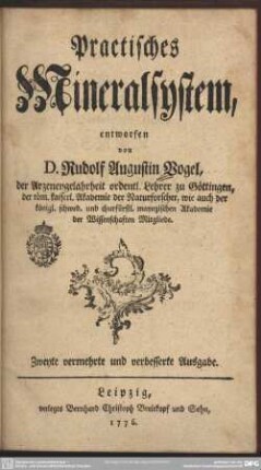 Practisches Mineralsystem