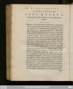 Pars Quarta; Quae est, De caussa Godscalci, & iis, quae huic sunt adnexa.