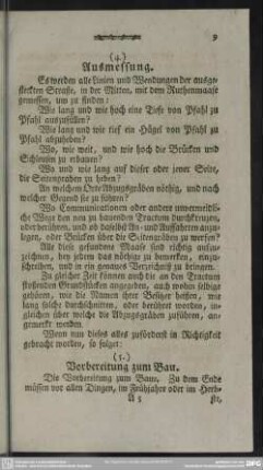 (4.) Ausmessung