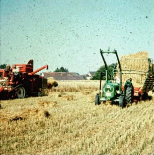 Fotografie: Ladewagen, Strohbergung