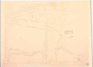 Grünflächen an der Thüringer Metallätzerei Dr. Heidenhain, Suhl: Lageplan mit Gartenplan 1:200