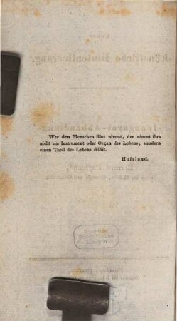 Ueber künstliche Blutentleerung : Inaugural-Abh.